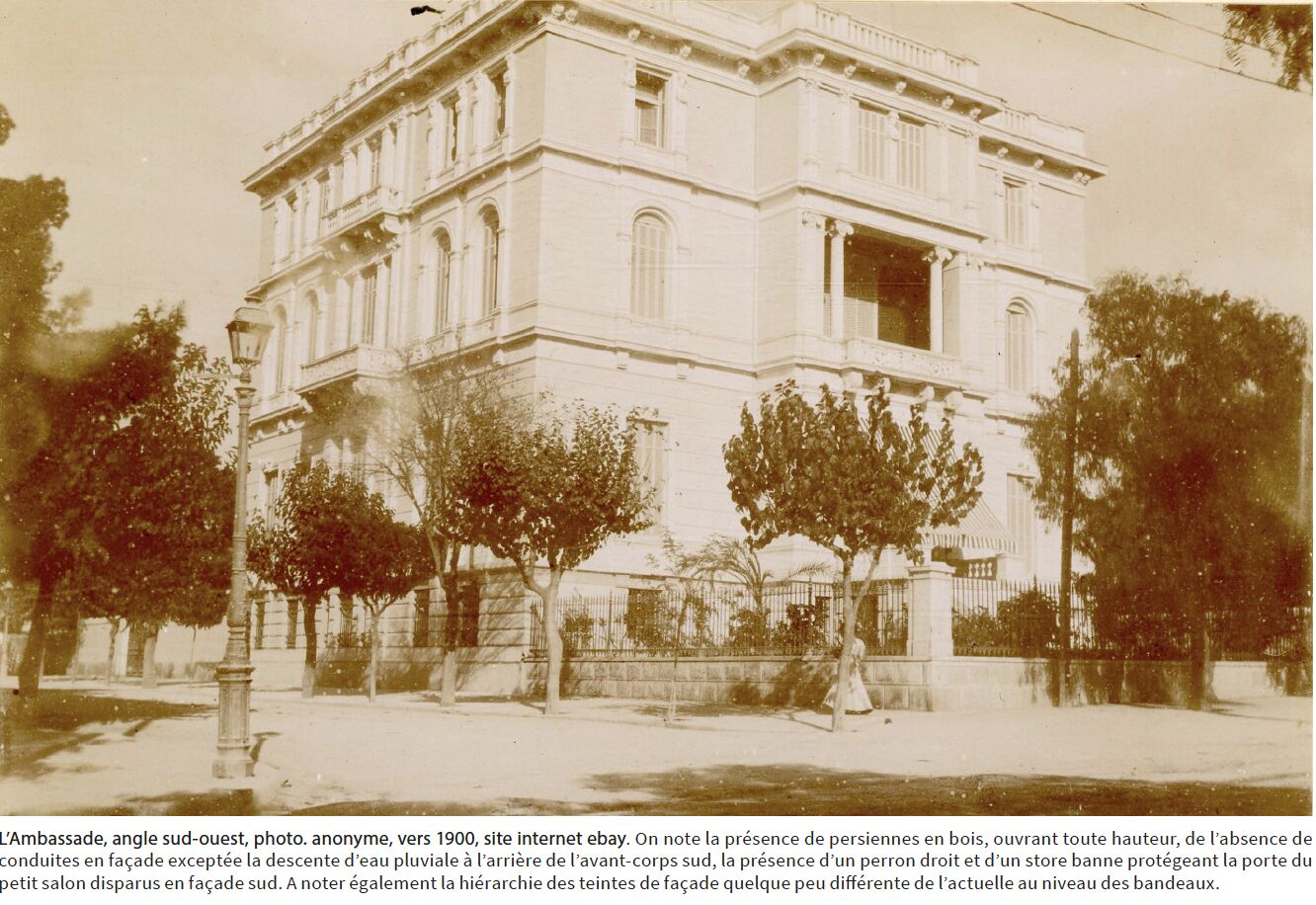 Photographie de l'Ambassade de France a Athènes vers 1900