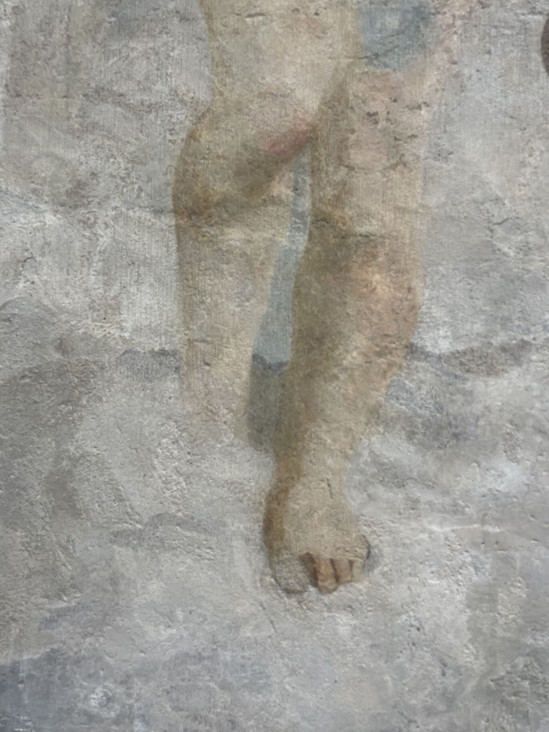 Retouche ange peinture murale